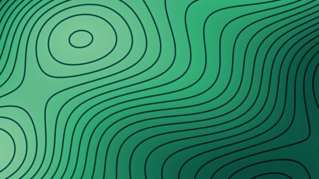 Fondo animado de l&iacute;neas de contorno fluyendo en bucle sin costuras