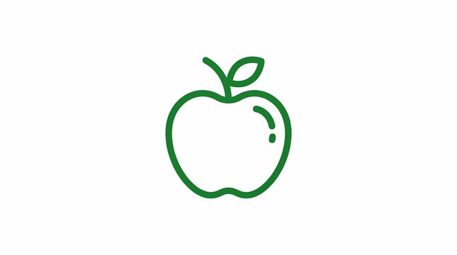 Green apple icon