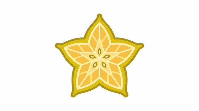 Starfruit vector icon