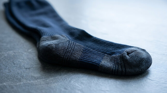 Compression stockings with a relaxed feel on a textured surface
