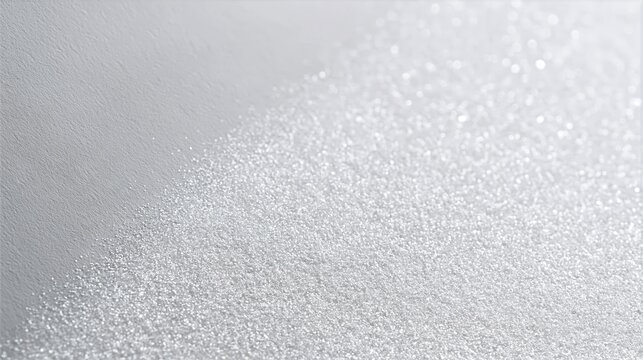 White Paper Sparkle Background with Soft Bokeh and Negative Space