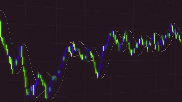 Stock market candlestick chart technical analysis trading graph