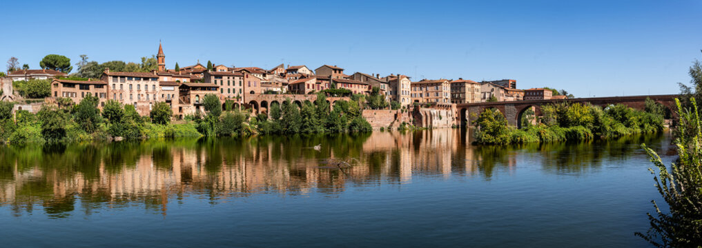 Albi, France - Panoramic view of the historic old town of Albi