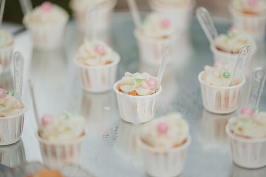 Snack table at an event