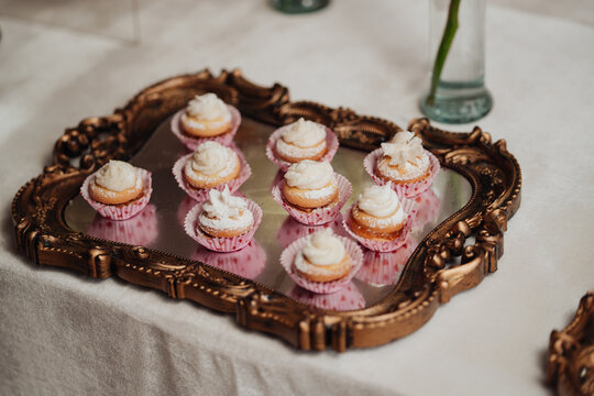 Snack table at an event