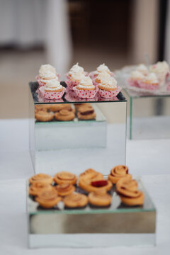 Snack table at an event