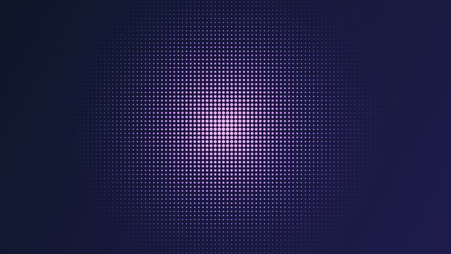 Abstract background, featuring a central, cluster of glowing, light purple dots, fading into a, dark navy blue, circular gradient pattern effect
