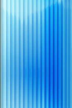 Abstract background of vertical blue corrugated plastic panels with soft light gradients and clean geometric lines