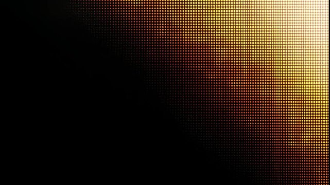 Abstract background with copper colored halftone dot pattern fading into black 4k video