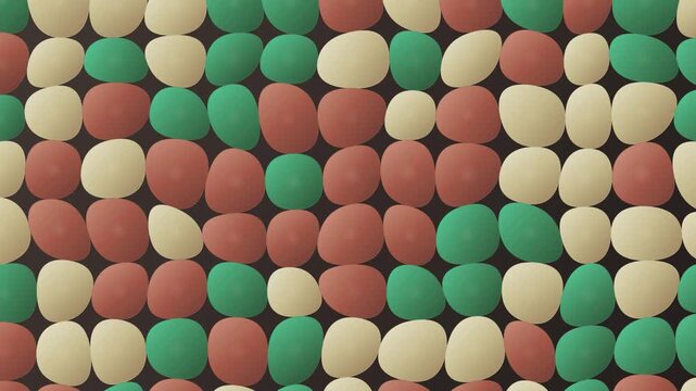 Abstract Organic Pebble Pattern in Earth Tones