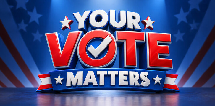 your vote matters sign