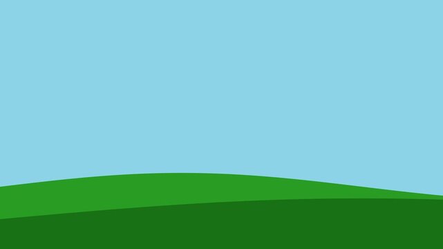 Minimalist Night Sky Moonrise Illustration