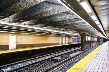 Fototapeta premium South Station Subway station in Boston - Massachusetts, United States