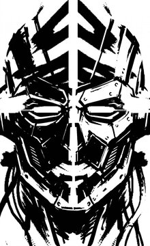 mi Arte,un rostro intimidante