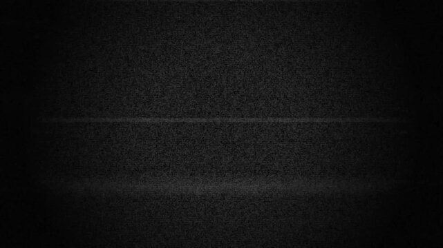 Analog tv static noise texture with glitch effects and scanlines overlay for retro editing and cinematic transitions