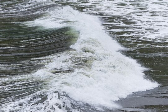Surging wave, sea, Faroe Islands, Denmark