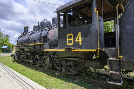 Old steam locomotive, Palmar Sur, Osa, Puntarenas Province, Costa Rica