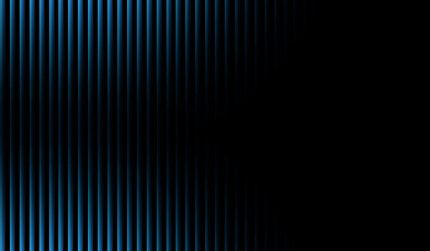 Dark Blue Left Aligned Rib Texture Animation, High Tech Abstract Side Background