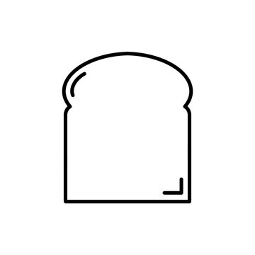 Bread line icon with simple and modern design for web