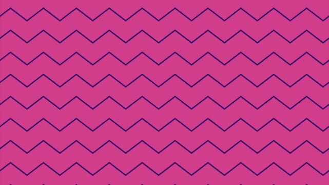 Abstract zigzag wave pattern background in vibrant pink and dark purple