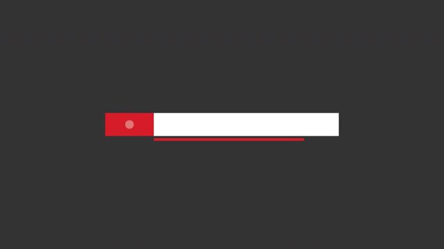 Red live stream lower third with a pulsing white dot and a white name bar