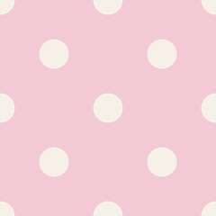 Pink Polka Dot Seamless Pattern Background Wallpaper Digital Paper Backdrop © sashisme