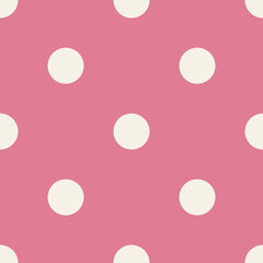 Pink Polka Dot Seamless Pattern Background Wallpaper Digital Paper Backdrop © sashisme