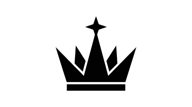 Vector illustration of royal crown icon on a transparent background