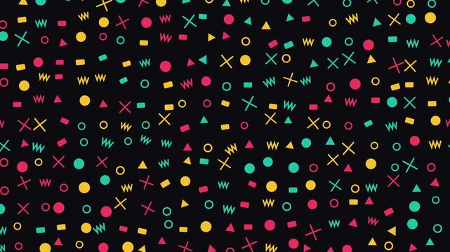 Abstract colorful background with glowing circles, bright confetti, and festive shiny light pattern for celebration card design