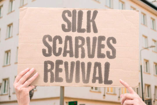 "Silk scarves revival" Neckwear once dismissed as old-fashioned returns to catwalks, offices, and handbags with fresh enthusiasm. SILK. SCARVES. REVIVAL. FASHION. ACCESSORIES.