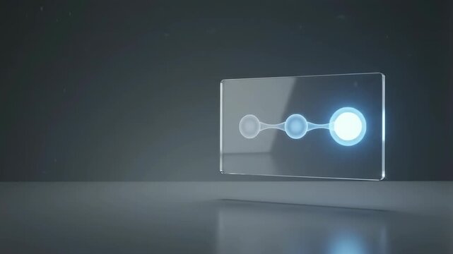 Transparent Three Node Progress Interface on Dark