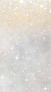 Elegant Champagne Gold Starfall on a Soft Ivory Shimmer Background. (160)