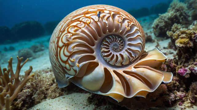 nautilus on the ocean