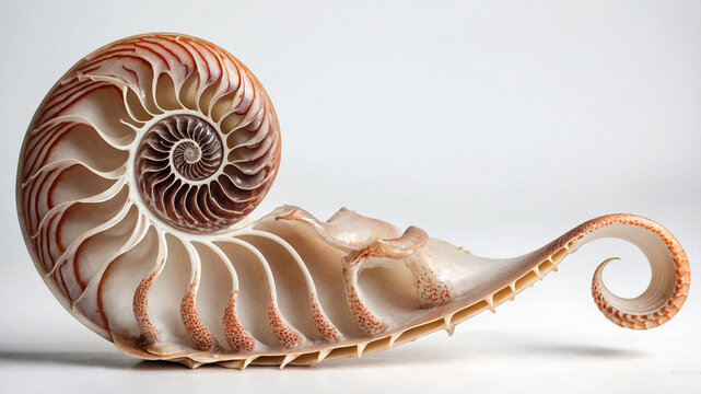 nautilus on white background