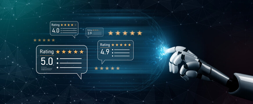 AI enhances customer review and rating system by analyzing review, rating, and customer feedback for deeper trust insights Vouch
