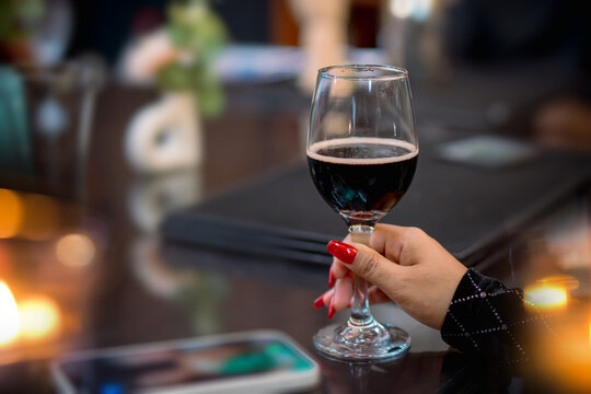 food and Drink, wine red and for a friendly, in a bar or a restaurant 