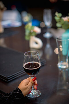 food and Drink, wine red and for a friendly, in a bar or a restaurant 