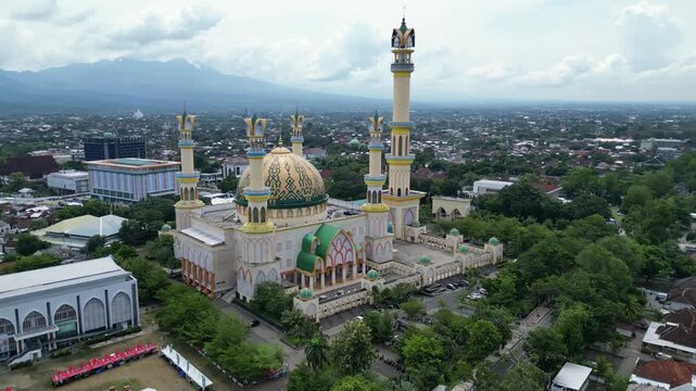 Islamic Center NTB - Hubbul Wathan Great Mosque in Mataram, Lombok, Indonesia.