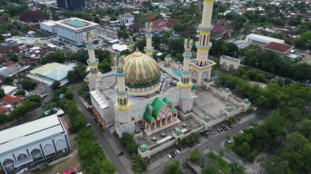 Islamic Center NTB - Hubbul Wathan Great Mosque in Mataram, Lombok, Indonesia.