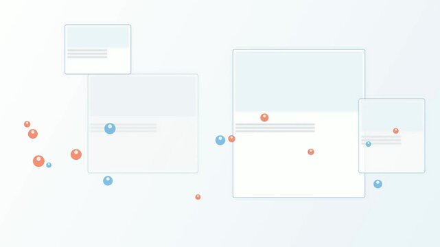Clean White Blank UI Elements Overlay on White Background UX Design Mockup
