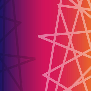 Abstract Modern Background Featuring Vibrant Pink and Orange Geometric Intersecting Lines on Dark Gray