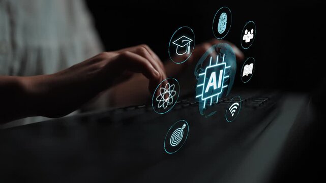 Innovative Digital Interface with AI Icons for Modern Technology Experience in Education and Science Concepts. Entropy.