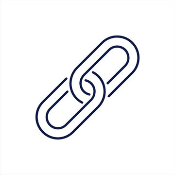 Link icon with chain elements for website navigation and connectivity.