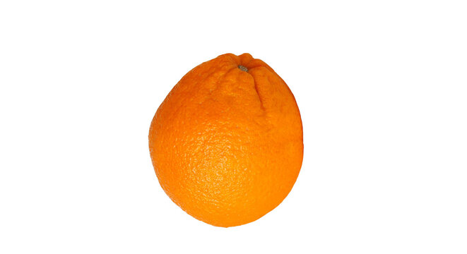 Fresh ripe whole orange fruit isolated on black background