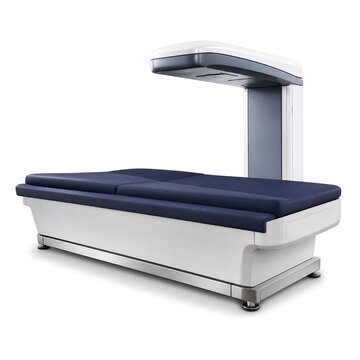 DEXA bone densitometer for dual-energy X-ray bone density scanning with patient examination table 