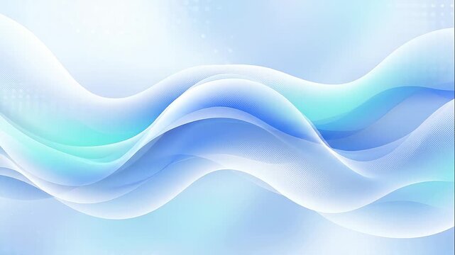 Abstract Light Blue Wavy Background
