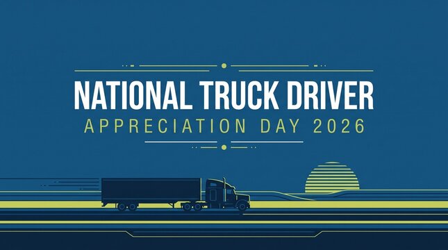 National Truck Driver Appreciation Day,banner
