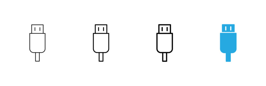 Usb icon vector. Flash disk sign and symbol. flash drive sign.