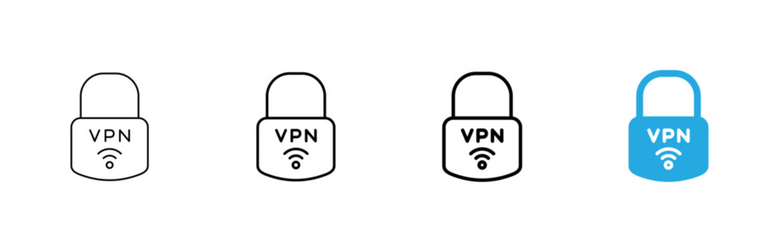 Vpn icon vector. Private network sign and symbol. virtual private network icon.