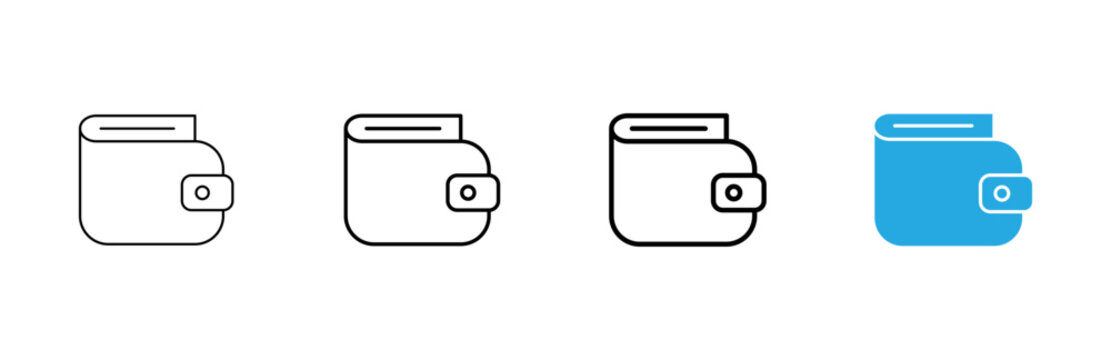 Wallet icon vector. wallet sign and symbol